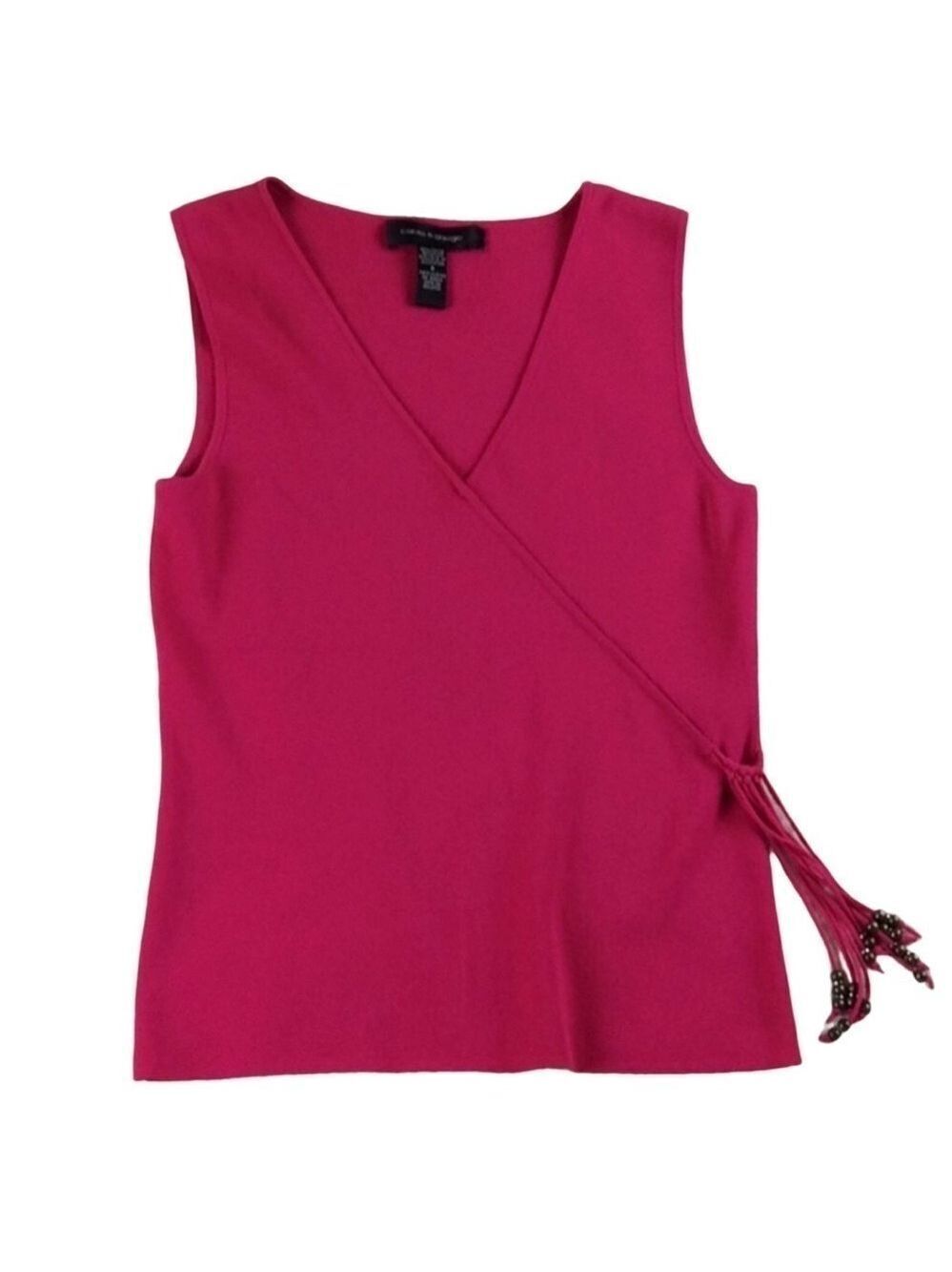 Cable & Gauge hot pink sleeveless knit top Size Small